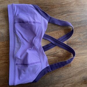 LULULEMON Size 8 Purple Sports Bra